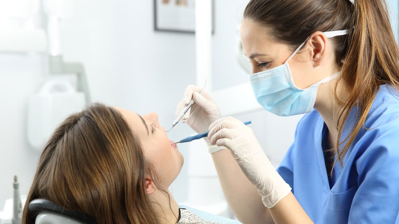 Professional teeth cleaning